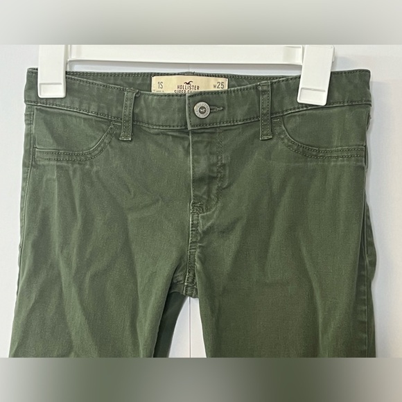 Women’s Hollister Dark Green Super Skinny Jeans. Size 1S W25 L29. - Picture 12 of 15